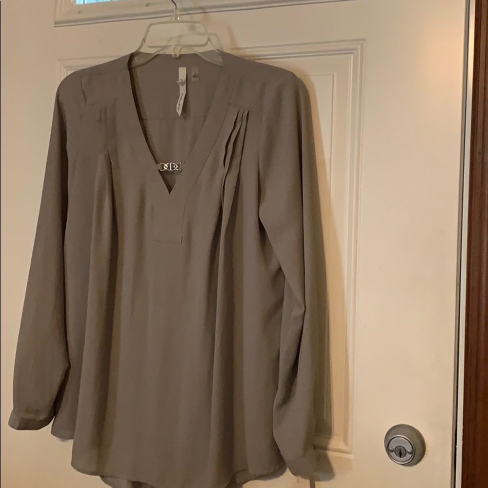 Gray blouse